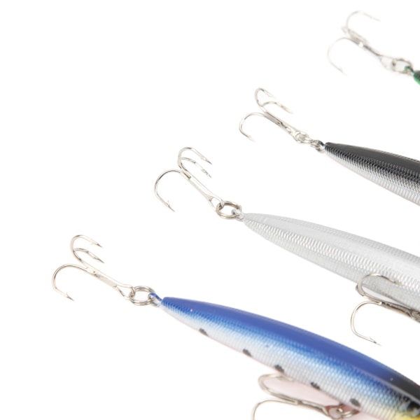 5 stk. Hård Lokkemad til Fiskeri - Topwater Tackle til Bas og Gedde - Velegnet til Saltvand og Ferskvand