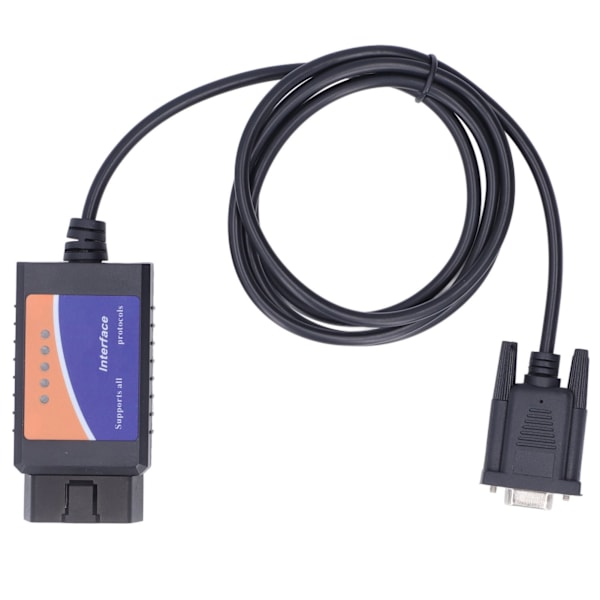 ELM327 DB9 Honkontakt Diagnostiskt Verktyg med LED-indikatorlampa för DOS och Windows (inkluderar CD)