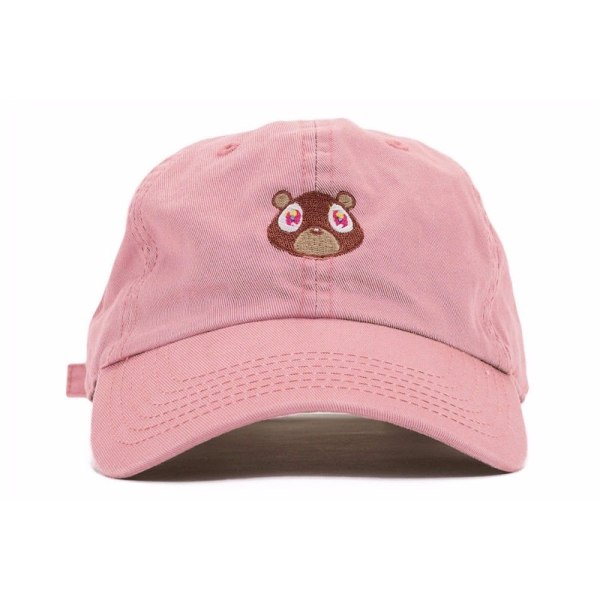 Kanye West Ye Bear far hat 100 % bomuld Tegneserie lille bjørn broderi Baseball Cap Snapback Unisex sommer udendørs fritids kasketter White