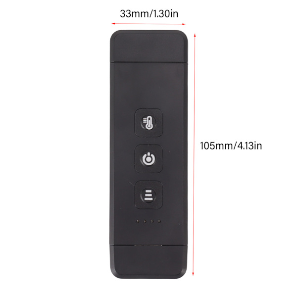 Ultraohut Kiinnitettävä Kirjanvalo: USB-Latautuva, 3 Kirkkaustasoa, Monikäyttöinen - Musta Black