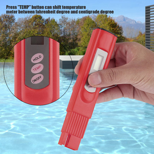 Digital LCD TDS Vandkvalitetsmåler til Akvarier og Swimmingpools
