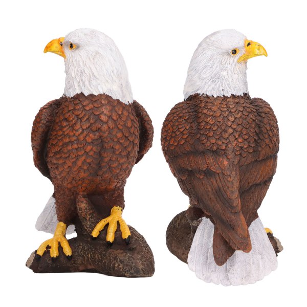 Bald Eagle Statue Head Turn Style Rich detaljer Stabil Holdbar Resin Patriotic Eagle Figur til Office Family Cafe