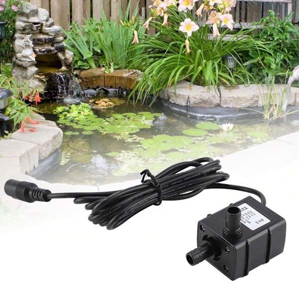 DC12V 3m Ultraljudsstyst 240L/H Borstlös Motor Submersible Vattenpump för Pool