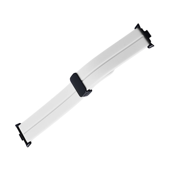 Vandafvisende Silikon Magnetisk Foldbar Fleksibel Urrem til Mi Band 8 Pro - Hvid