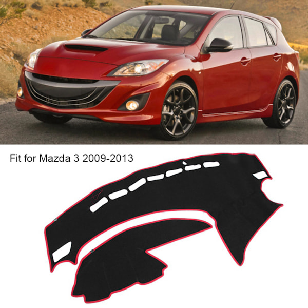 Mazda 3 2009-2013 Instrumentbräda Skydd - Solskydd Dashmat Skydd