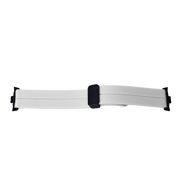 Vandafvisende Silikon Magnetisk Foldbar Fleksibel Urrem til Mi Band 8 Pro - Hvid