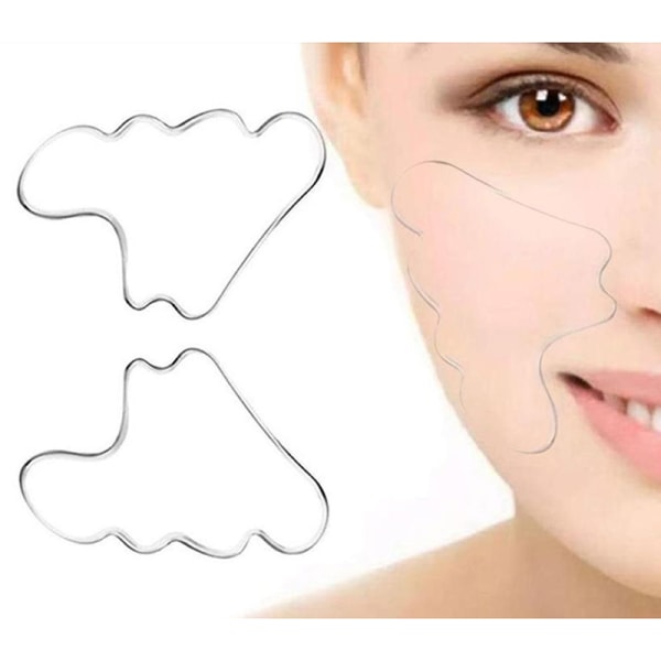 Uudelleenkäytettävät Anti Face Pad Anti Wrinkle Patches Silikonityynyt