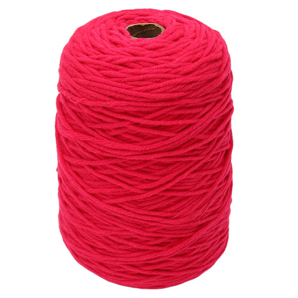 Myk bomulls-polyester blanding lang-haug tufting garn: 437 yards, 0,2 tommer bred, krympebestandig - Perfekt for DIY håndverk veving