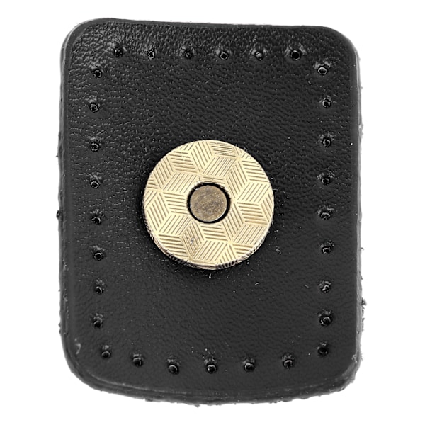 10 Set Läder Sy-På Spännen - Svarta Snapplås för DIY-Kläder och Jackor Black 10 Sets