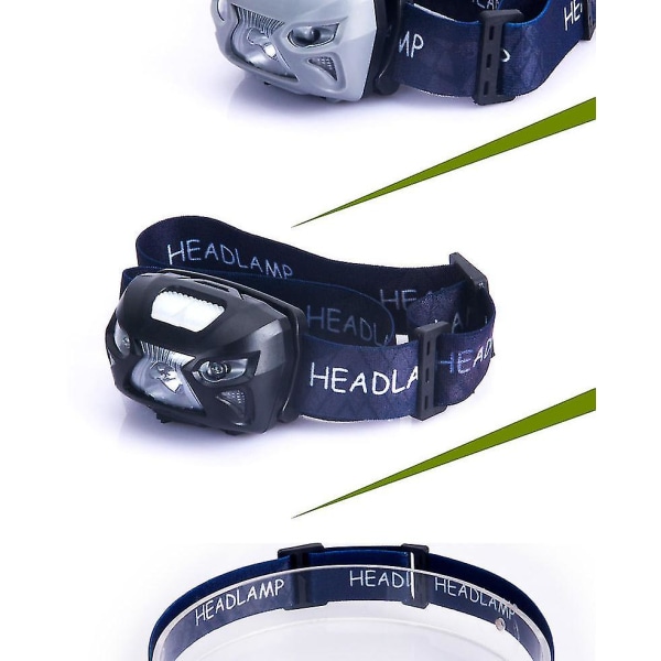 Usb Rechargeable Headlamp Flashlight Sensor Led - Waterproof