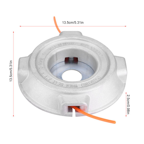 Professionel Universal Trimmer Gearbox Hoved med Snøre Nylon Snor til 25,4 mm Bore