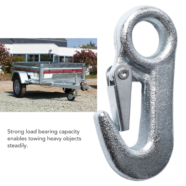 4-pak 90mm Jern Trailer Snap Hooks - Heavy-Duty Træk Hooks Sikkerhedskæde Hardware med Lukning til Industriel og Maritim Anvendelse