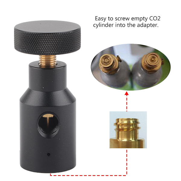 CO2-karbonator-sylinder-påfyllingsadapter for Sodastream - På/Av-bryter inkludert