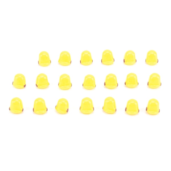 20 stk Mini Gule Kylling Miniatyr Hagepynt for Dukkehusdekor