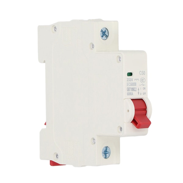 DC Miniatyrbrytare 1P Solcells-PV-System Isolator 50A DIN-Skena Monterad DC250V 6000A Segmentkapacitet DZ47-63Z C50