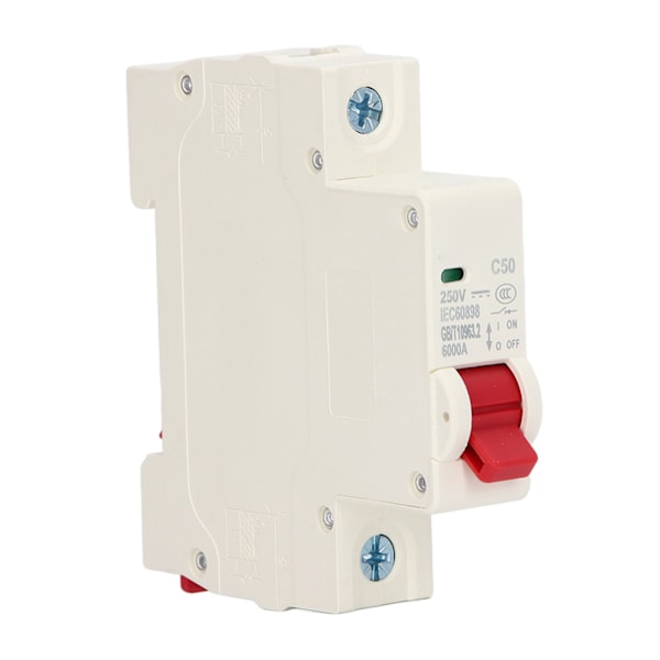 DC Miniatyrbrytare 1P Solcells-PV-System Isolator 50A DIN-Skena Monterad DC250V 6000A Segmentkapacitet DZ47-63Z C50
