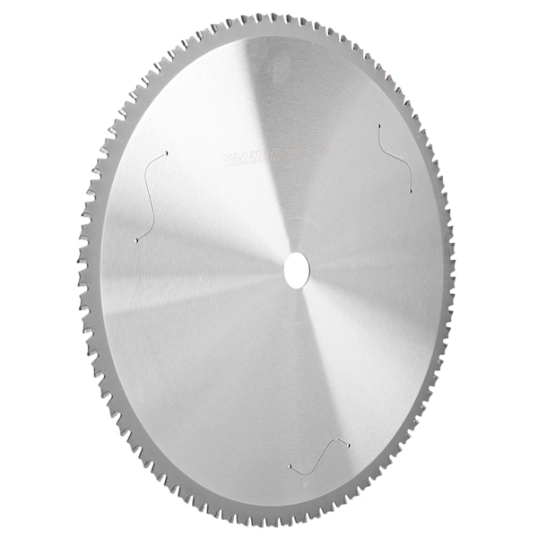 Højhastighedsstål Cirkelsavblad til Metal Skæring - 80 Tænder, Dimensioner: 355 x 2,6 x 2,0 x 25,4 mm 80T
