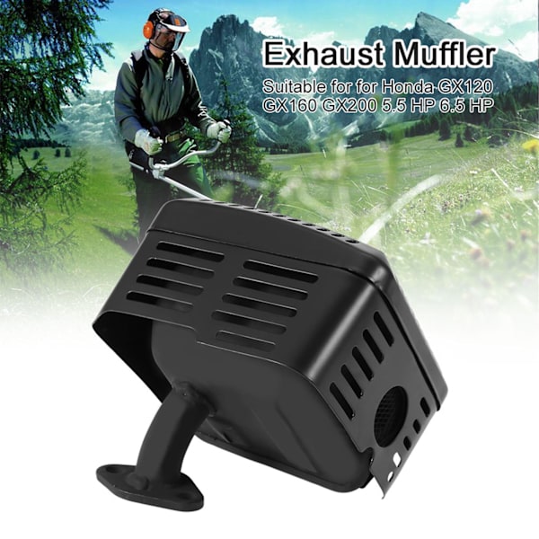 Eksosdemper System med Varmeskjold for GX120, GX160 og GX200 Motorer (5,5 HK & 6,5 HK)