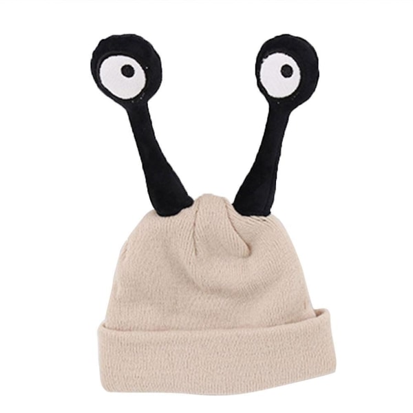 Children Winter Beanie Cap Cute Insect Snail Cartoon Baby Hat Warm Crochet Knitting Wool Hats Q Beige