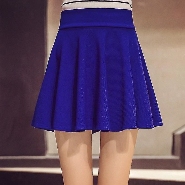 Kvinder sport plisseret mini nederdel Q Blue 2XL