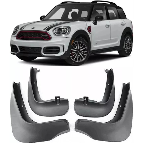 För 2017-2024 Mini Countryman JCW F60 kompatibla gjutna stänkskydd stänklappar