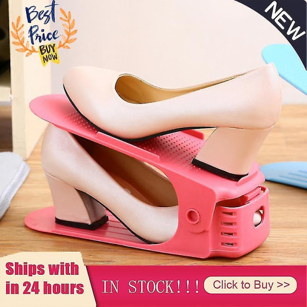 1Pcs Shoe Rack Organizer Adjustable Storage Shoes Stand Shelf