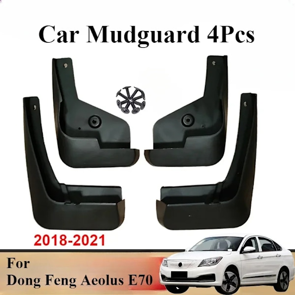 Auton roiskeläpät Dongfeng Aeolus E70 2018 2019 2020 2021 -malleihin, roiskesuojat, etu- ja takalokasuojat, lisävaruste