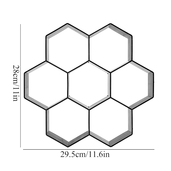 1 Stk DIY Havegangssti Maker Form til Beton Trin Sten - Cement Belægning Form Mursten