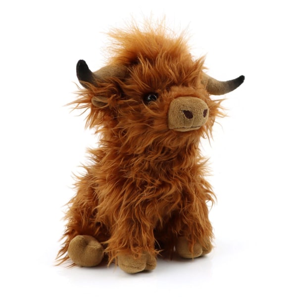 25 cm Highland Cow Scottish Highland Cattle Plyschleksaker