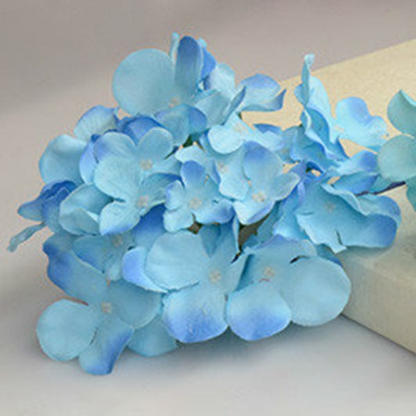 Sininen hortensia silkkikukka taivutettava ja pestävä ja puhdistettava hääkimppuihin tee-se-itse new blue