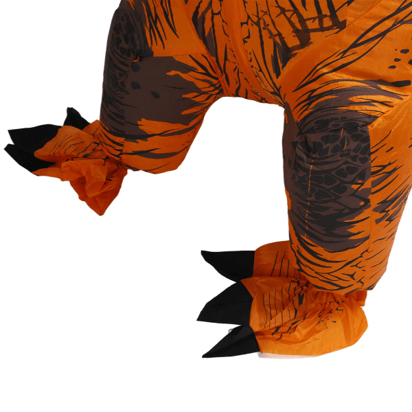 Dinosauriekostym T Rex Uppblåsbar Dinosaurie Dräkt för Halloween Cosplay Fest Jul Barn 120‑140cm Brun Brown
