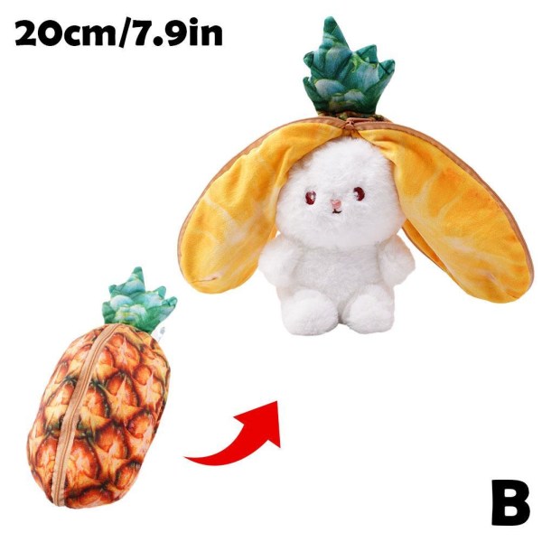 Bunny Plysch Toy Kanin Bunny Gosedjur Docka Plysch Bunny wi pineapple 1pcs