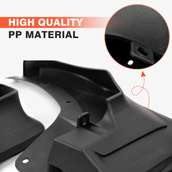 För Isuzu D-MAX 4 DÖRRAR 2016 2017 2018 2019 Stänkskärmar Mud Flaps Stänkskydd Mudguards Biltillbehör