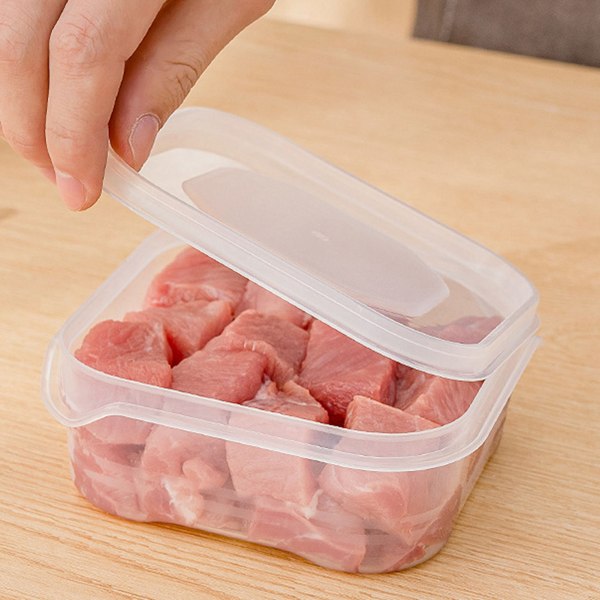 【Lixiang Butik】 Frosset kød Plastic Organizer Pladsbesparende køkken Opbevaring af frosset kød