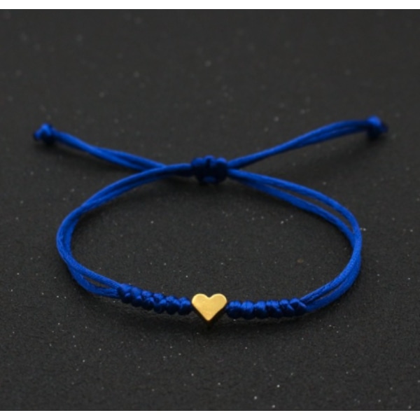 Armbånd hjerte Ankelkæde forskellige farver justerbar UNISEX blå blue