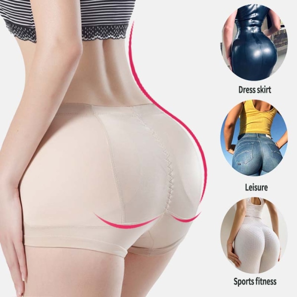 Thin buttocks high waist hip lifting panties white XXXL