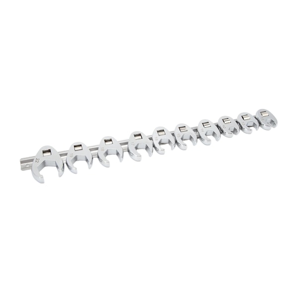 10-delt Metric Crow's Foot Nøglesæt (10mm til 22mm) til 3/8\" Drive Ratsjet