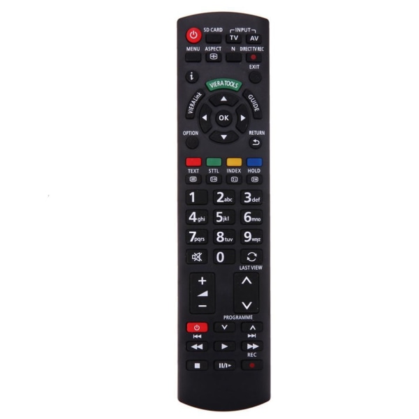 Ersättningsfjärrkontroll för TV till Panasonic N2QAYB EUR black one size