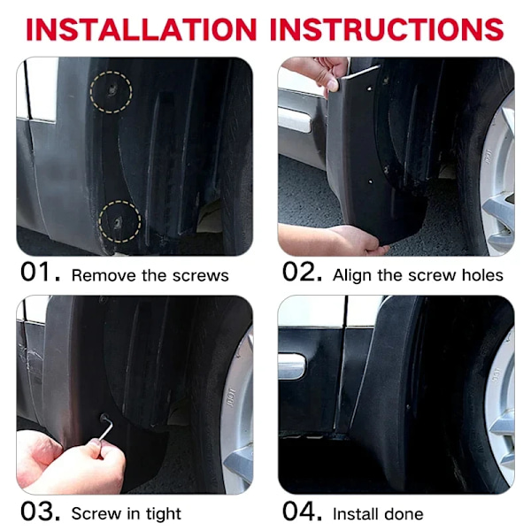 Mudguards roiskesuojat KIA K5 Optima 2020 2021 2022 2023 etu- ja takapyörille lokasuoja autotarvikkeet 4kpl autonosat