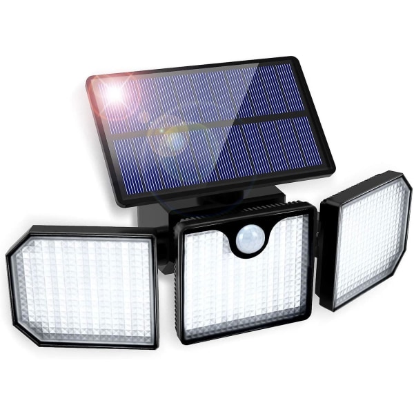 Outdoor Solar Motion Sensor Light, 3 Head Outdoor Solar Light