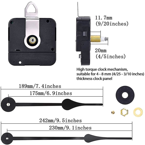 High Torque Clock Movement Mechanism