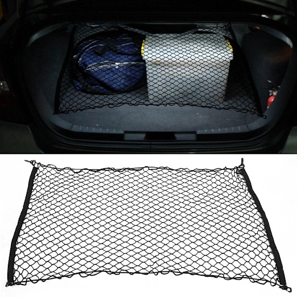 70x120cm Universal Elastisk Nett Mesh Holder for Bagasje i Bilens Bakluke