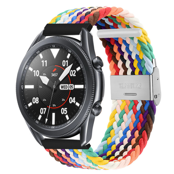 Nylon 20/22 mm hihnasolki Samsung Galaxy Watch Huaweille rainbow 22mm