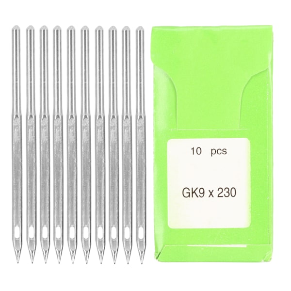 10 st High-Quality Burr-Free Stål Sy-Nålar för GK9 Hembroderimaskin - 5cm 230 Set