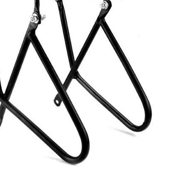 Stålcykel Forreste Stativ - 25x15x15cm Cargo Carrier Beslag - Sort Bagagehylde til Cykling Black
