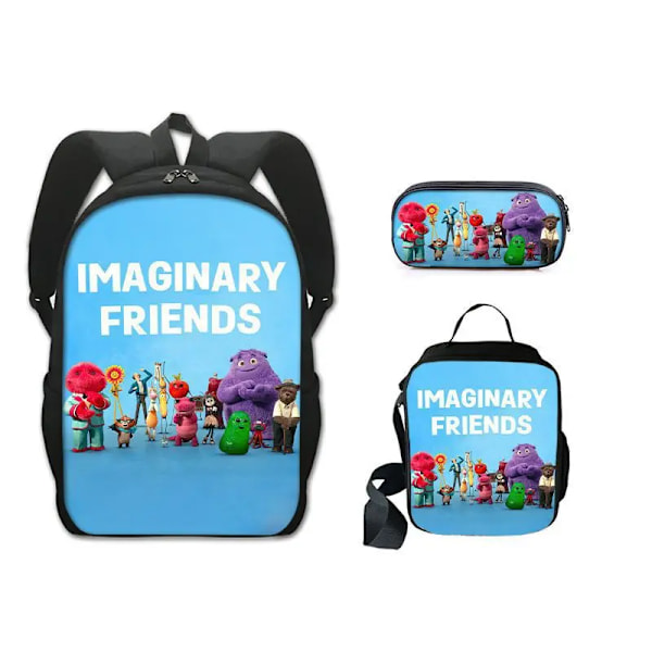 Imaginary Friends‎ IF Skoletaske Rygsæk Madkasse Penalhus Sæt Gave til Børn Studerende