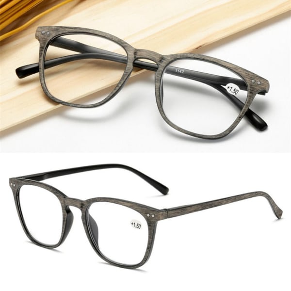 Stilfulde praktiske læsebriller med styrke Grå +3.5