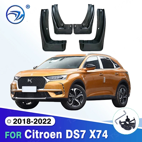 Stänkskydd för Citroen DS7 X74 DS 7 2018 2019 2020 2021 2022 Stänkskärmar Skärmar Mudflaps Tillbehör