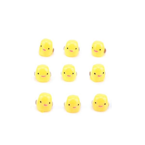 20 stk Mini Gule Kylling Miniatyr Hagepynt for Dukkehusdekor