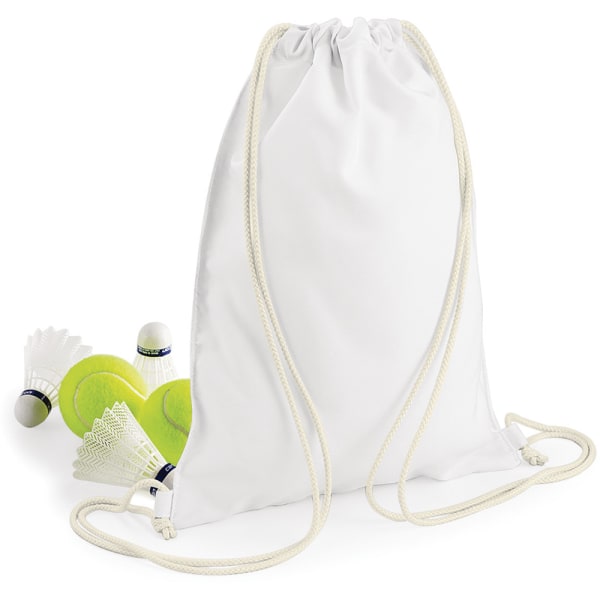 Bagbase Sublimation Gymsac / Snøre (5 liter) White One Size